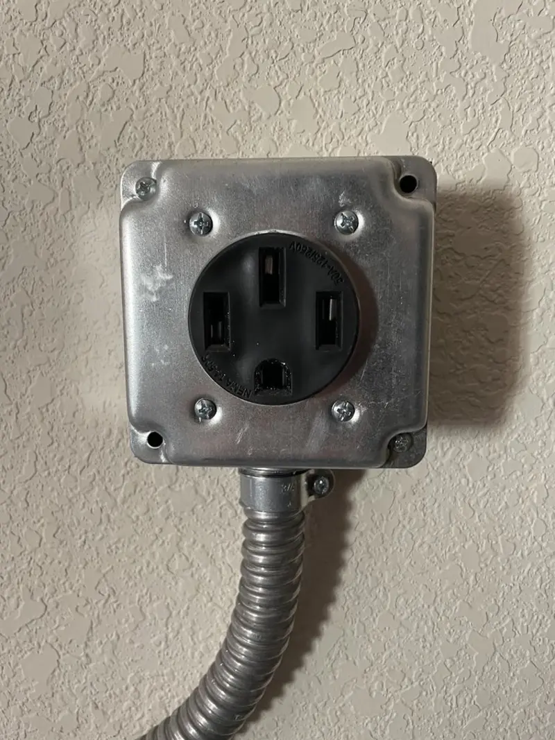 NEMA 14-50 outlet installed for Smart Home Electrical in South Point